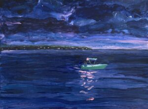 Boat at Night,Mexico